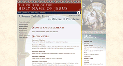 Desktop Screenshot of holynameprovidence.org