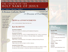Tablet Screenshot of holynameprovidence.org